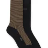 Zweierpack Logo-Socken in normaler Länge