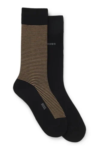 Zweierpack Logo-Socken in normaler Länge