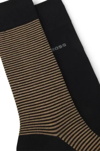 Zweierpack Logo-Socken in normaler Länge