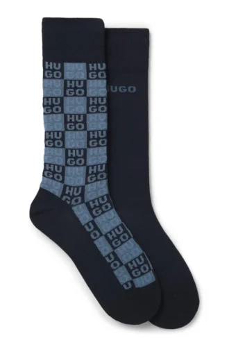 Zweierpack Logo-Socken in regulärer Länge