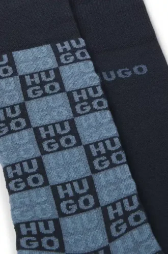Zweierpack Logo-Socken in regulärer Länge