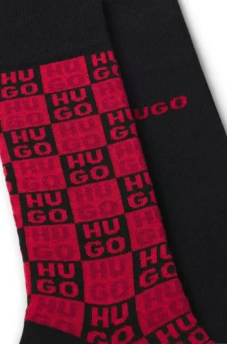 Zweierpack Logo-Socken in regulärer Länge