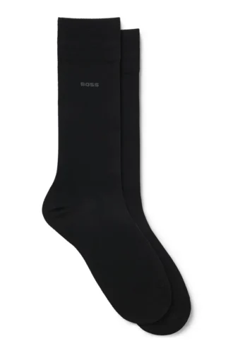 Zweierpack normaler Socken aus einer merzerisierten Baumwollmischung