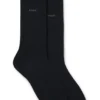 Zweierpack normaler Socken aus einer merzerisierten Baumwollmischung