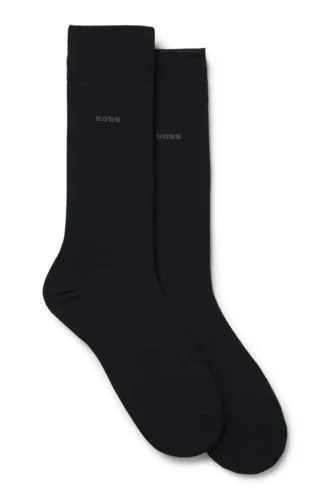 Zweierpack normaler Socken aus einer merzerisierten Baumwollmischung
