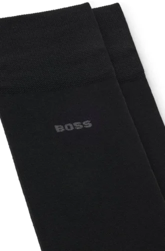 Zweierpack normaler Socken aus einer merzerisierten Baumwollmischung