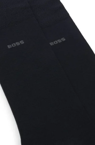Zweierpack normaler Socken aus einer merzerisierten Baumwollmischung