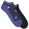 Zweierpack Socken aus Baumwollmischung in Knöchellänge
