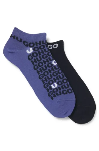 Zweierpack Socken aus Baumwollmischung in Knöchellänge