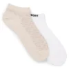 Zweierpack Socken aus Baumwollmischung in Knöchellänge