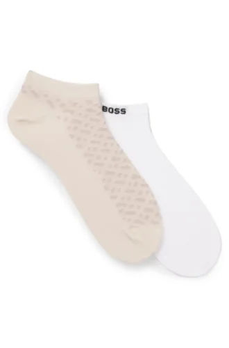 Zweierpack Socken aus Baumwollmischung in Knöchellänge