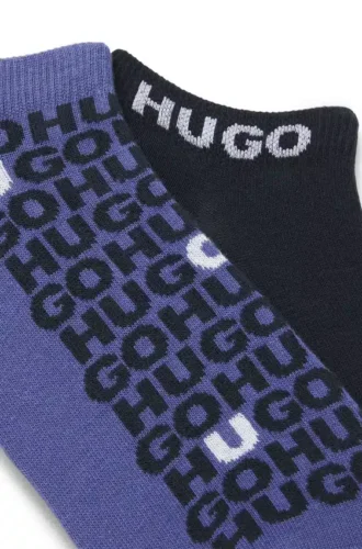 Zweierpack Socken aus Baumwollmischung in Knöchellänge