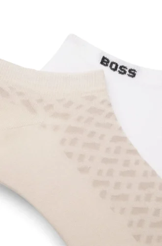 Zweierpack Socken aus Baumwollmischung in Knöchellänge