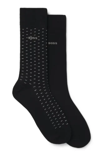 Zweierpack Socken aus Baumwollmischung in normaler Länge