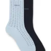 Zweierpack Socken aus Baumwollmischung in normaler Länge
