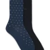 Zweierpack Socken aus Baumwollmischung in normaler Länge