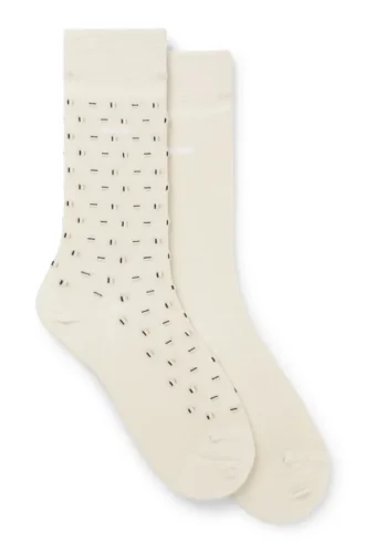 Zweierpack Socken aus Baumwollmischung in normaler Länge