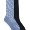 Zweierpack Socken aus Baumwollmischung in normaler Länge