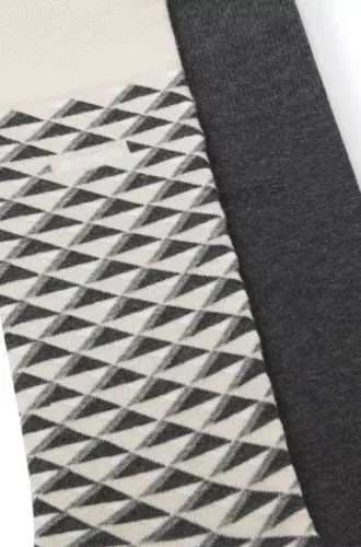 Zweierpack Socken aus Baumwollmischung in normaler Länge