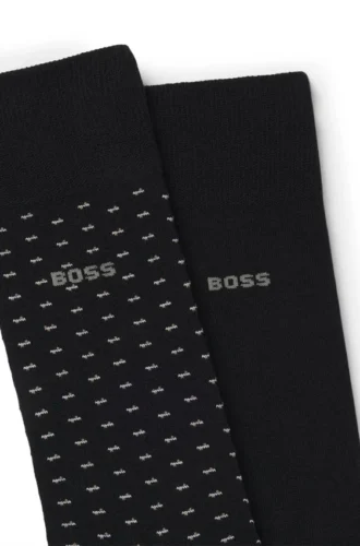 Zweierpack Socken aus Baumwollmischung in normaler Länge