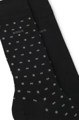 Zweierpack Socken aus Baumwollmischung in normaler Länge
