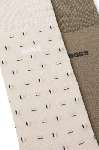 Zweierpack Socken aus Baumwollmischung in normaler Länge