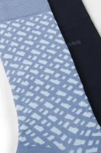 Zweierpack Socken aus Baumwollmischung in normaler Länge
