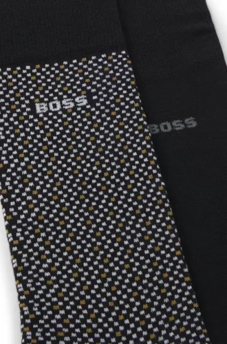 Zweierpack Socken aus Baumwollmischung in normaler Länge