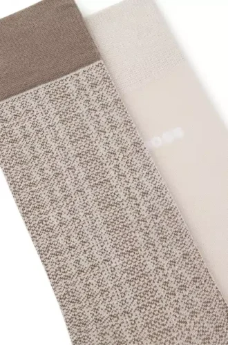 Zweierpack Socken aus Baumwollmischung in normaler Länge
