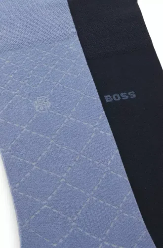 Zweierpack Socken aus Baumwollmischung in normaler Länge