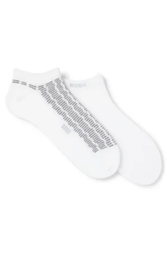 Zweierpack Socken aus Baumwollmischung mit Logos