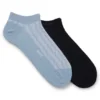Zweierpack Socken aus Baumwollmischung mit Logos