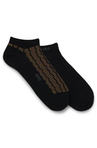 Zweierpack Socken aus Baumwollmischung mit Logos