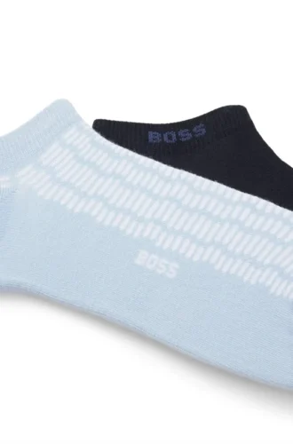 Zweierpack Socken aus Baumwollmischung mit Logos
