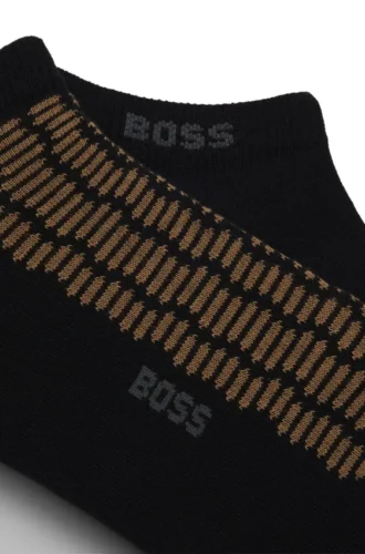 Zweierpack Socken aus Baumwollmischung mit Logos