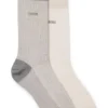 Zweierpack Socken aus merzerisierter Baumwolle in normaler Länge