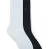 Zweierpack Socken aus weicher, kompakter Baumwolle