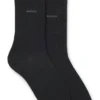 Zweierpack Socken aus weicher, kompakter Baumwolle