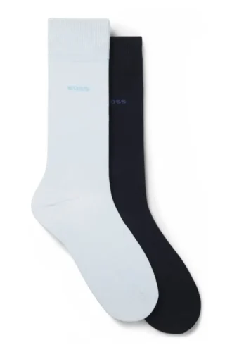 Zweierpack Socken aus weicher, kompakter Baumwolle
