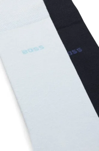 Zweierpack Socken aus weicher, kompakter Baumwolle
