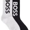 Zweierpack Socken für Kinder mit kontrastierendem Logo