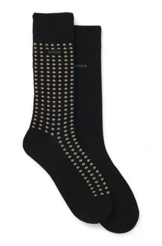 Zweierpack Socken in normaler Länge aus merzerisierter Baumwolle