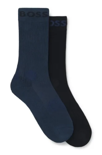 Zweierpack Socken in normaler Länge aus Stretchmaterial