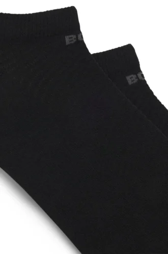 Zweierpack Socken mit Logo-Detail in Knöchellänge