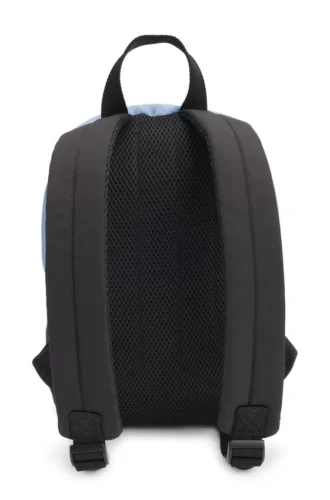 Zweifarbiger Kinderrucksack mit Logo-Print