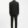 Zweireihiger Anzug aus Twill in Wollmischung
