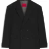 Zweireihiger Anzug aus Twill in Wollmischung