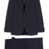 Zweiteiliger Anzug in Modern-Fit aus Stretch-Twill