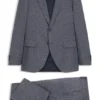 Zweiteiliger Anzug in Regular-Fit aus Stretch-Bouclé