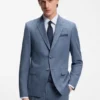 Zweiteiliger Slim-Fit-Anzug aus Baumwolle und Schurwolle